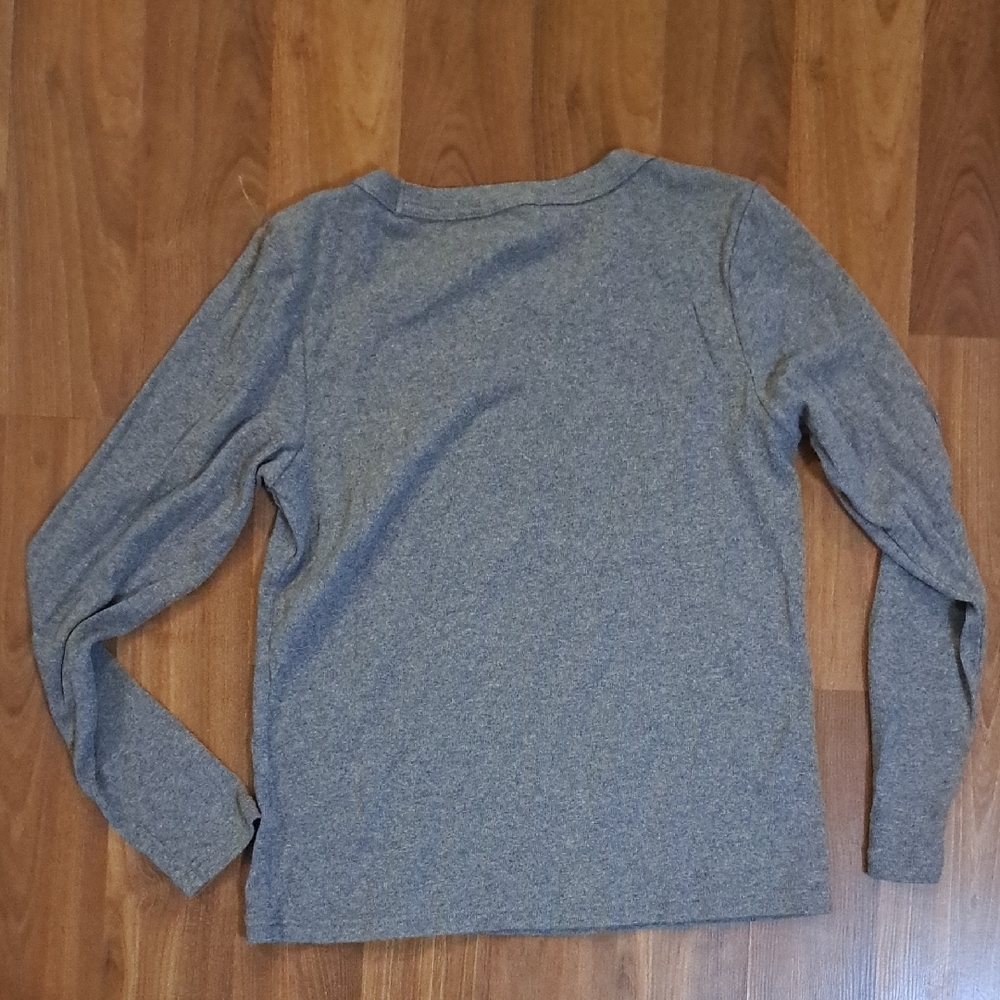 Tahari Gray Long Sleeve Top - Picture 5 of 5